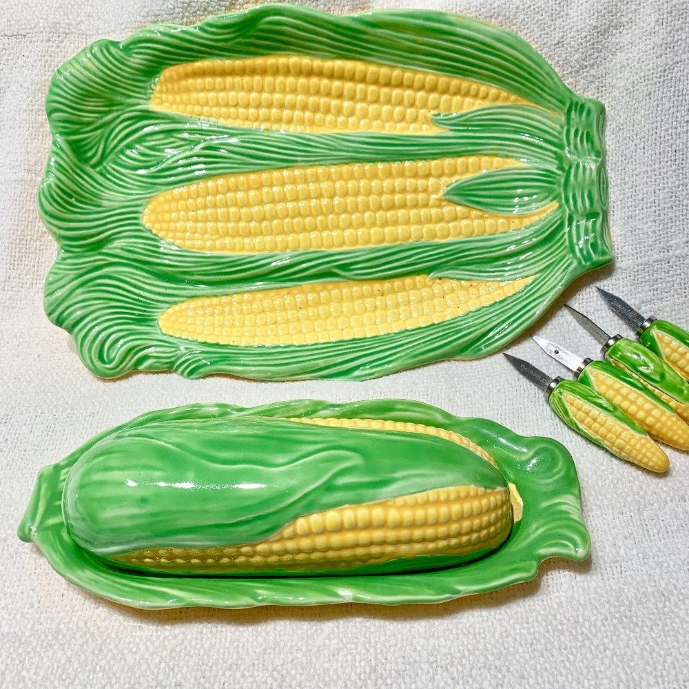 ☃️ 🎁Vintage Corn🌽RARE🌽7PC CORN SET🌽